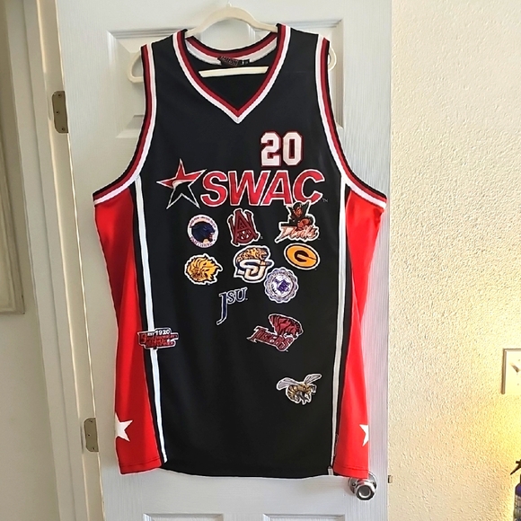 SWAC Other - Black and Red SWAC Basketball Jersey Size 54